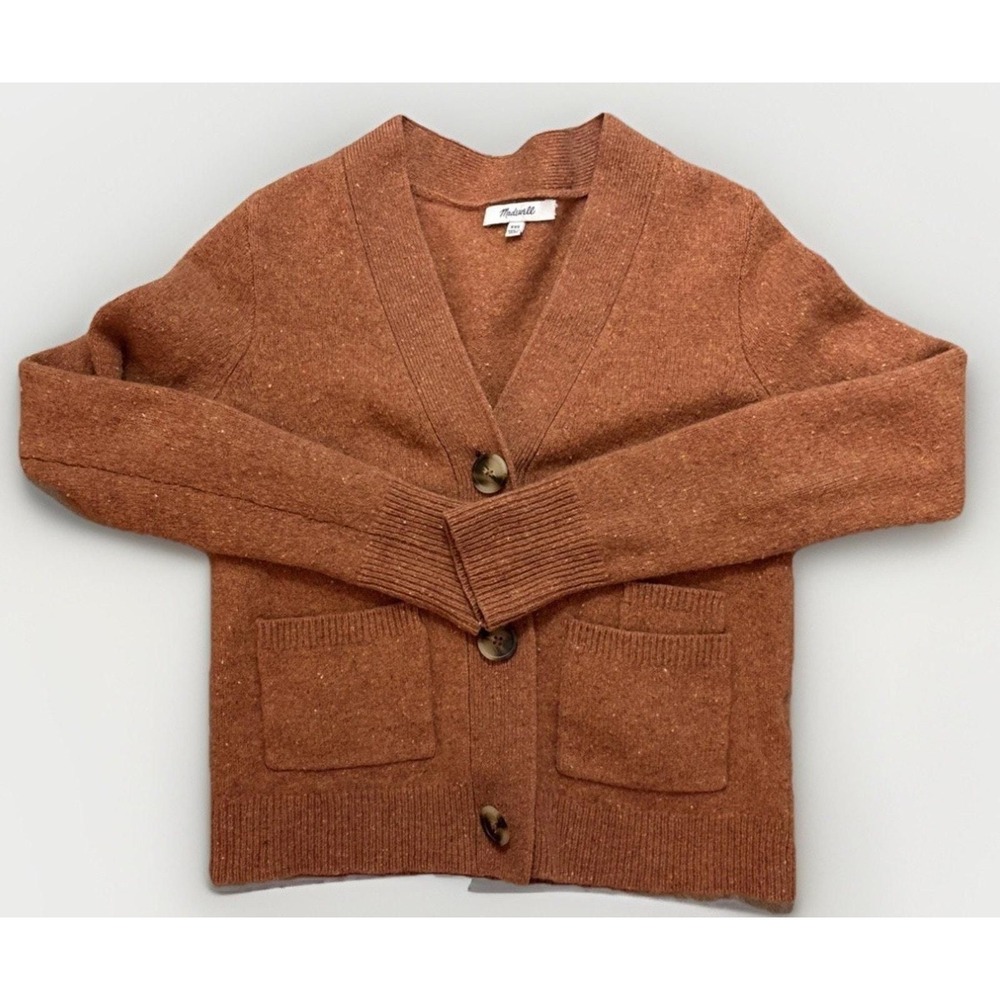 Vintage Women's J Crew Madewell 100% Wool Button Sweater Size XXS excellent Con!